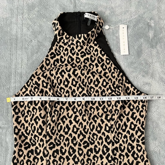 NWT Trina Turk Cheetah Halter Dress - Picture 5 of 10